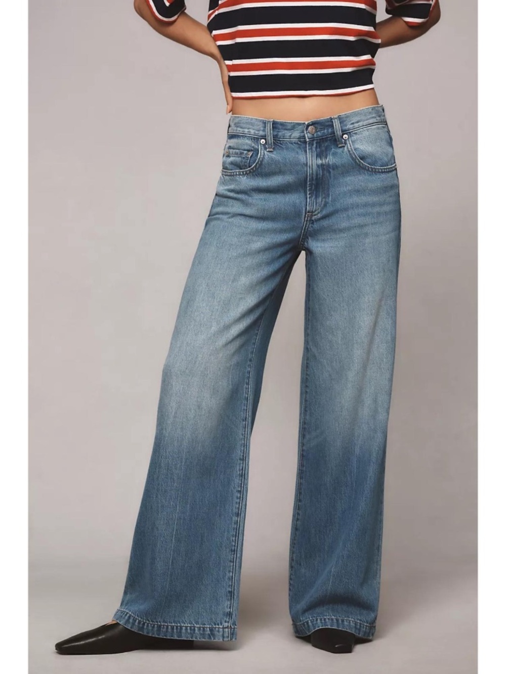 Pistola Jadyn Low Slung Palazzo Jeans